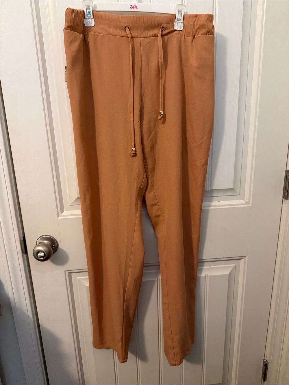Active USA Drawstring Casual tan color Pants size large